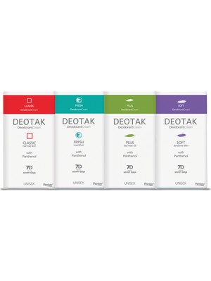 Deotak 4'lü Karma Paket Krem Deodorant 35 ml Unisex Pudrasız Tea Tree Oil ile Etkili Koruma