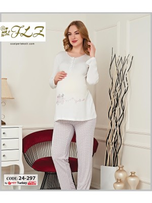 Gd Goldoremi 24-297 Kadın Lohusa Uzun Kollu Pijama Takım