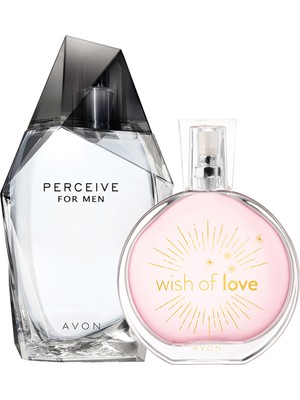 Avon Perceive Erkek Parfüm ve Wish Of Love Kadın Parfüm PAKETI100 ml