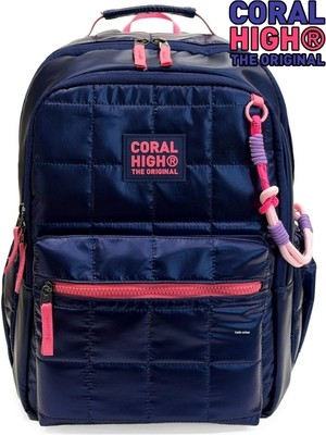 Coral High Kız Çocuk Ilk ve Ortaokul Okul Çantası Su Geçirmez Geniş Hacimli Ortopedik Sırt Çantası