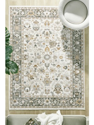 Venucci Home & Living Alorıa %100 Polyester Vintage Modern  Dokuma Salon Oturma Odası Halısı