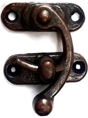 İyisi Var Yay Gözü, Ahşap Kutu Klipsi - Küçük 28X33 Mm, Antik, 100 Adet