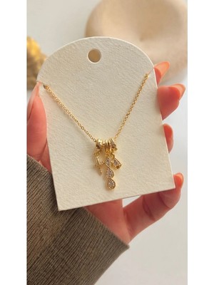 Nisma Accessories Arya Gold Charm Kolye