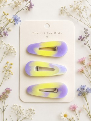 The Littles Kids Epoksi Karışık Renkli El Yapımı Timsah Pensli Toka Seti