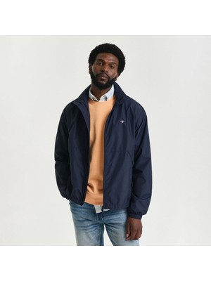 Gant Erkek Lacivert Regular Fit Kapüşonlu Rüzgarlık