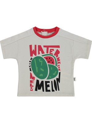 Civil Baby Watermelon Baskılı 6-18 Ay Tişört - Bej