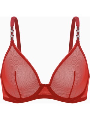 Wonna 2565-S Yenı Tullu SUTYEN/75B Kirmizi