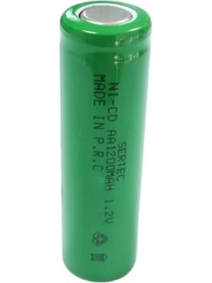 İyisi Var Sertec 1.2V 1200 Mah Aa Nicd Şarjlı Pil (Başsız / Flat Head)