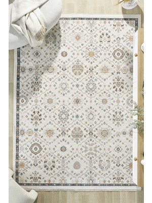 Venucci Home & Living Alorıa %100 Polyester Vintage Modern  Dokuma Salon Oturma Odası Halısı