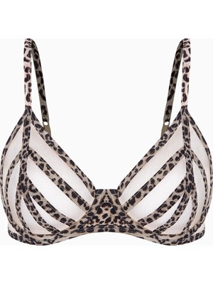 Wonna 2566-S Yenı Tullu SUTYEN/LEOPAR/75B Leopar