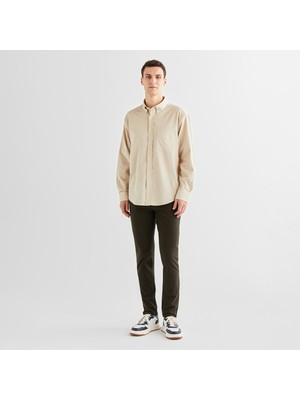 Gant Erkek Yeşil Regular Fit Ekose Pantolon