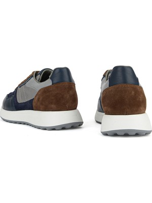 Ziya, Erkek Hakiki Deri Sneaker 1631026Z2022 Lacivert