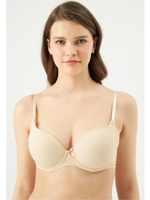 Eros Ten Rengi Daisy Kulaklı Yarı Push-Up Tekli Sütyen
