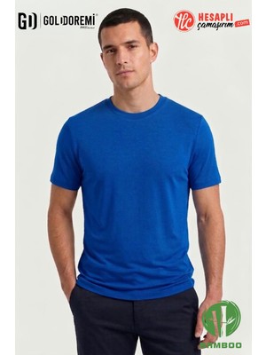 Jiber Erkek Premium Bambu Terletmeyen Hafif Kumaş T-Shirt