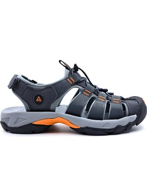 Humtto HM710445A Burnu Kapalı Gri Erkek Outdoor Trekking Spor Sandalet