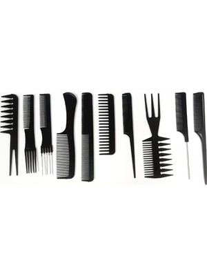 Greathings Beauty Care 10'lu Profesyonel Kuaför Tarağı Seti - Berber Tarağı Kremeli Malzeme