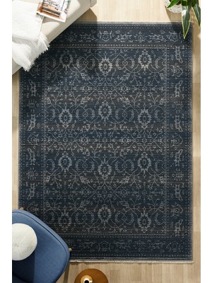 Venucci Home & Living Alorıa %100 Polyester Vintage Modern  Dokuma Salon Oturma Odası Halısı