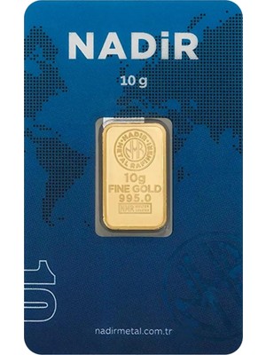 Nadir Gold 10 gr 24 Ayar Nadir Gram Altın