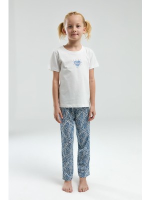 Arnetta 3305 Kız Çocuk Dream Shine Bisiklet Yaka Kısa Kollu Pijama Takım