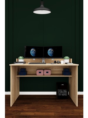 Asra Trend Modern Çalışma Masası %100 MDF Bilgisayar Ders Ofis Masası ÇM01