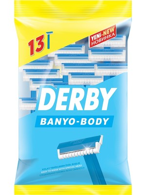 Derby Tek Banyo için Özel Taraklı Başlıklı Erkek Tıraş Bıçağı - 13 Adet, Paslanmaz Çelik ile Profesyonel Tıraş Deneyimi