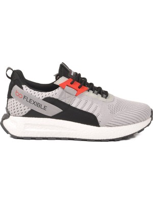 Ayk's Buz-Gri Hafif Erkek Fileli Spor Ayakkabı BST-654 M