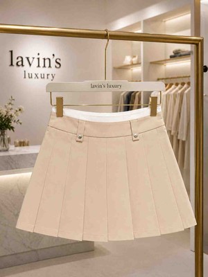 Lavin’s Luxury Lavin's Luxury Aura Bej Mini Etek
