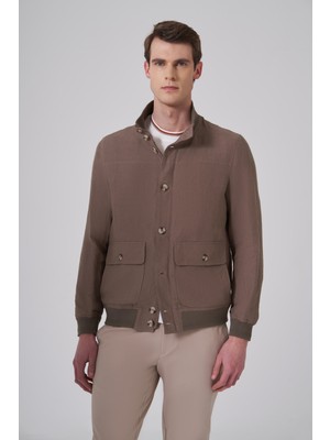 Morven  Erkek Kahve Keten Bomber Mont