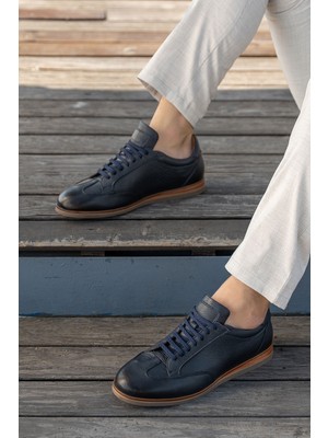 Panorama Erkek Hakiki Deri Rubber Taban Sneaker