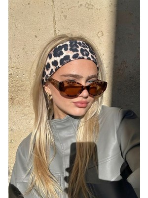Bahels Kadın Leopar Desenli Saç Bandı, Bandana