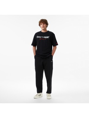 UNITED4 Oversize Fit Erkek Siyah Eşofman Altı.SIYAH