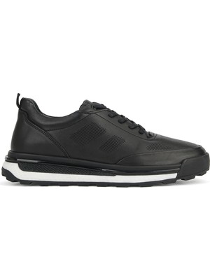 Ziya, Erkek Hakiki Deri Sneaker 1631053Z1763 Siyah
