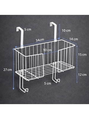 Renas Store Kapı Arkası Ütü ve Ütü Masası Askısı Organizer