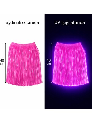 SBN - Store Mey Ithalat® Neon Pembe Hawaii Parti Eteği 40 cm