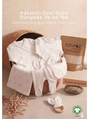 OZMOZ Clean&safe Organik Steril Temizlenmiş Hastane Çıkış Seti-8 Parça