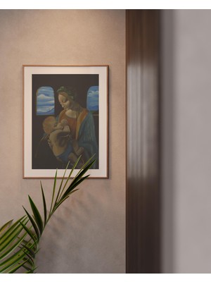 Clovendi Madonna ve Çocuk Sanat Baskısı - Rönesans Dönemi Meryem Ana Duvar Sanatı - Dini Poster