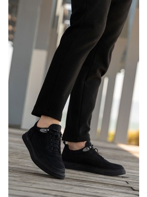 Panorama Erkek Nubuk Hakiki Deri Kalın Tabanlı Sneaker