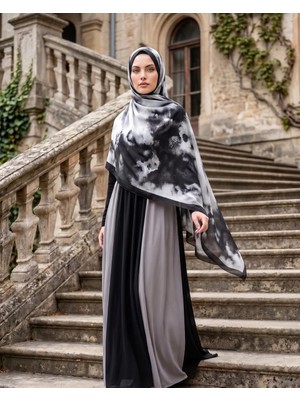 Batik Desenli Pamuk Soft Şal Siyah Batik - Mira Ipek