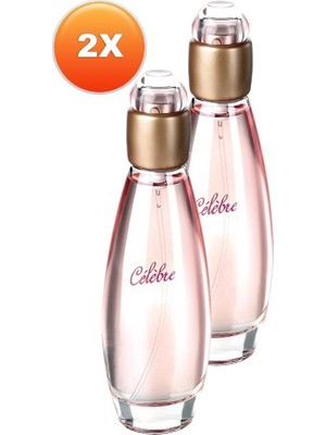 Avon Celebre Kadın Parfüm EDT - Çiçek ve Meyve Aromalı, 2x50 ml Hediye Seti, Uzun Süre Kalıcı ve Günlük Kullanıma Uygun