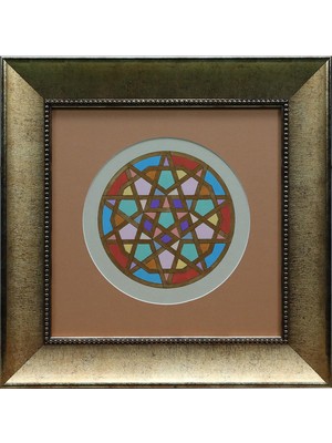 E38 El Işçiliği Tezhip Tablo - 38*38 cm - 6541