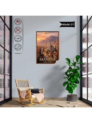 Akıllı Kağıt Türkiye Iller Tablo - Poster Manisa (Model-21)