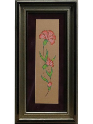 E38 El Işçiliği Suluboya Tablo - 16*32 cm - 6536