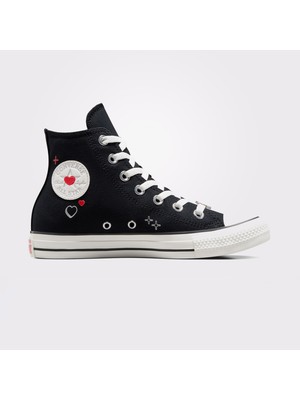 Converse Chuck Taylor All Star Y2K Heart Kadın Siyah Sneaker