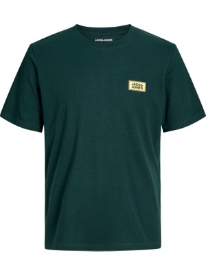 Jack & Jones Erkek Logo Detayli Bisiklet Yaka Tisört - Rush