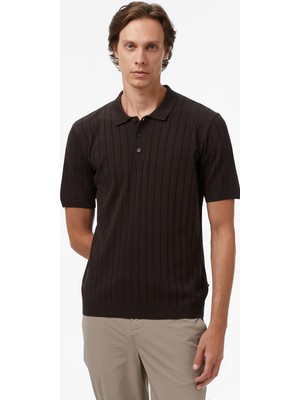Nautica Erkek Kahverengi Classic Fit Polo