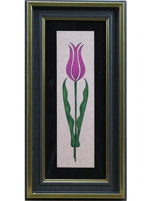 E38 El Işçiliği Suluboya Tablo - 16*32 cm - 6537