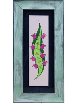 E38 El Işçiliği Suluboya Tablo - 16*32 cm - 6534