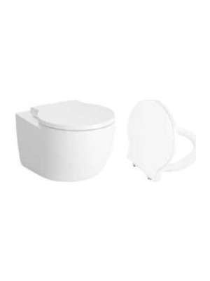 Vitra Voyage Rim-Ex Asma Klozet ve Kapak Takımı, Beyaz