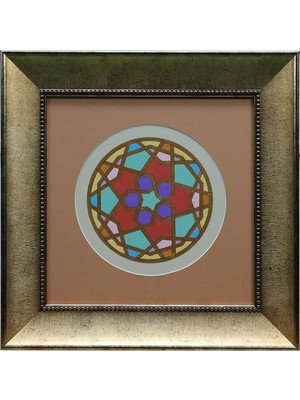 E38 El Işçiliği Tezhip Tablo - 38*38 cm - 6542