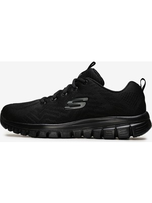 Skechers GRACEFUL-GET CONNECTED Kadın Siyah Spor Ayakkabı Hafif ve Esnek Taban ile Konforlu - 12615 BBK